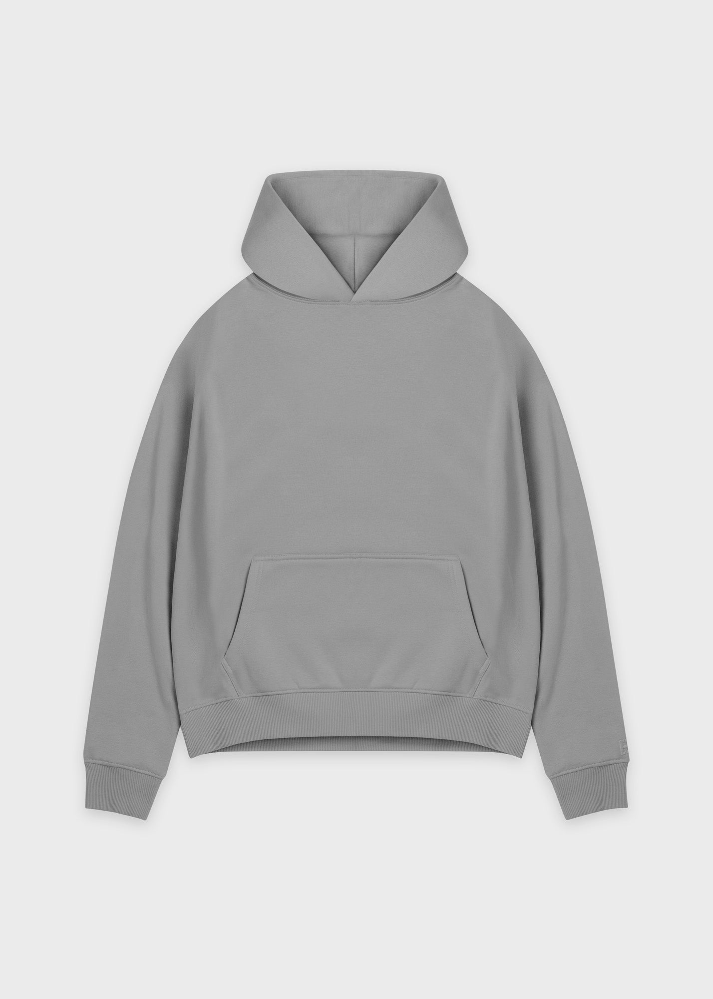 Gray basic oversized hoodie