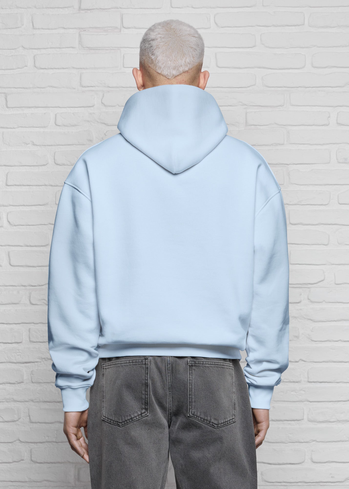 Baby Blue Basic Oversized Hoodie