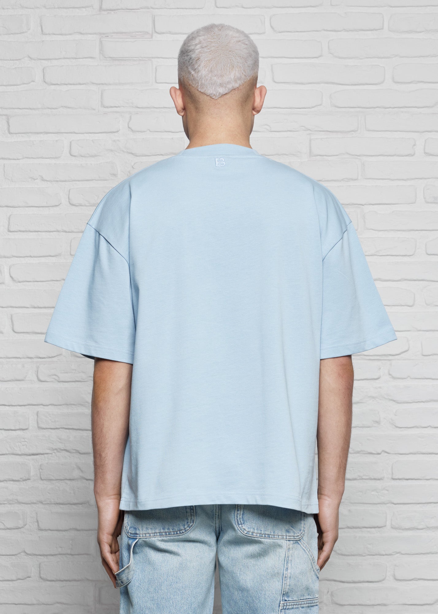 Baby blue basic oversized t-shirt