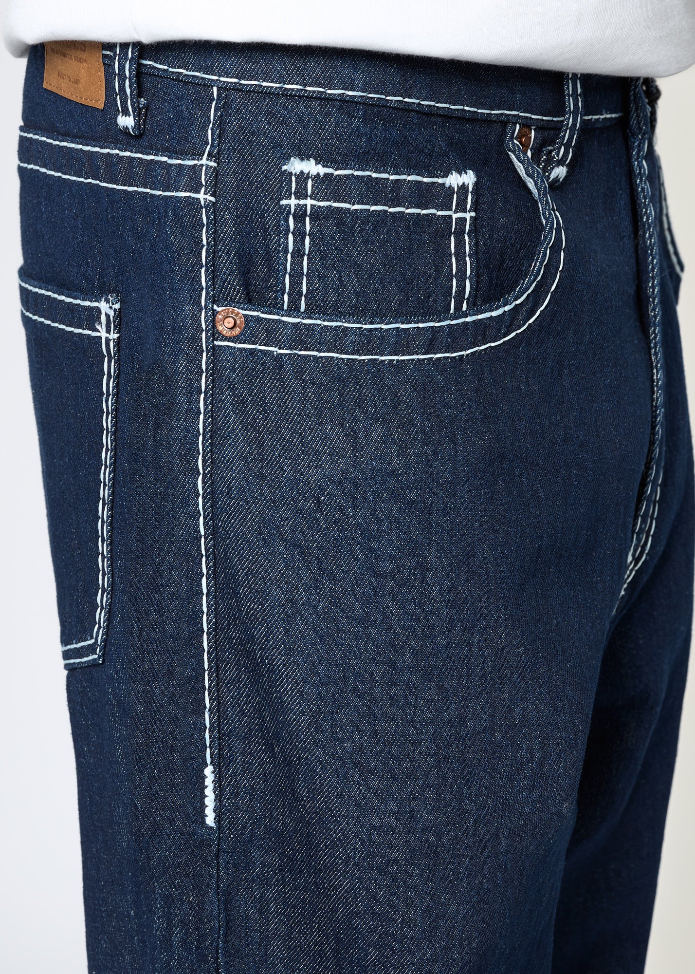 Vince Contrast Baggy Jeans